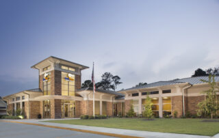 Exterior architectural design of commercial facility